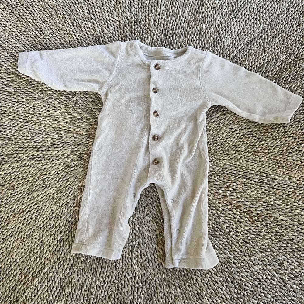 Organic Baby Romper - Poudre